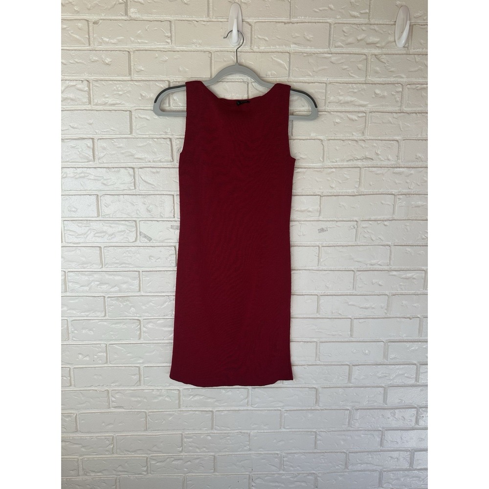 Stile Benetton Women's New York Fashion Week Style Red Casual Sleeveless Dress S